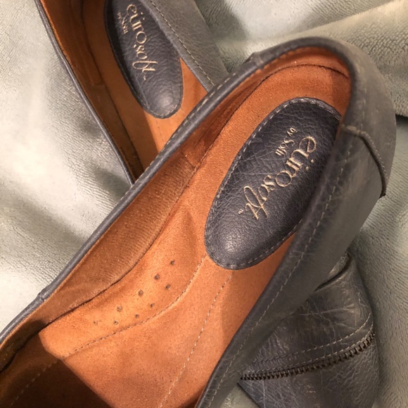 Denim Blue Leather Flats by Euro Soft by Sofft - Picture 4 of 4